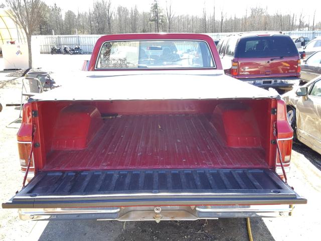 1GCDC14H3ES164661 - 1984 CHEVROLET C10 RED photo 6