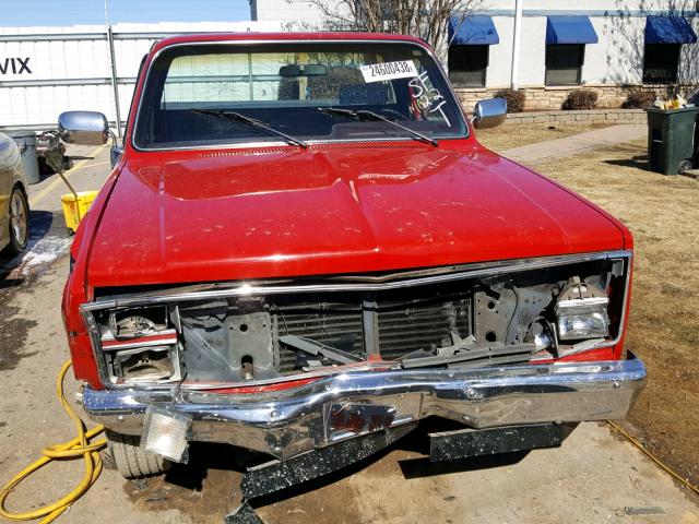 1GCDC14H3ES164661 - 1984 CHEVROLET C10 RED photo 7