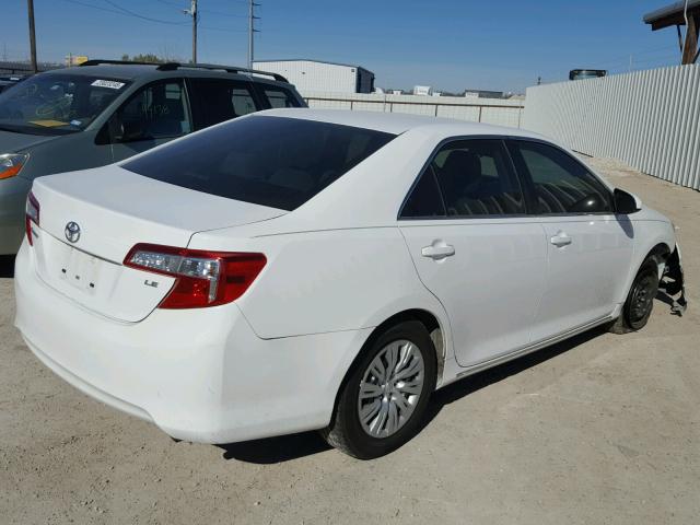 4T1BF1FK9EU354276 - 2014 TOYOTA CAMRY L WHITE photo 4