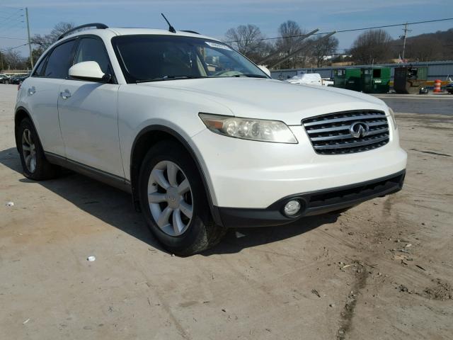 JNRAS08U94X105669 - 2004 INFINITI FX35 WHITE photo 1