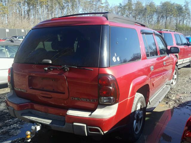 1GNET16S136218145 - 2003 CHEVROLET TRAILBLAZE RED photo 4