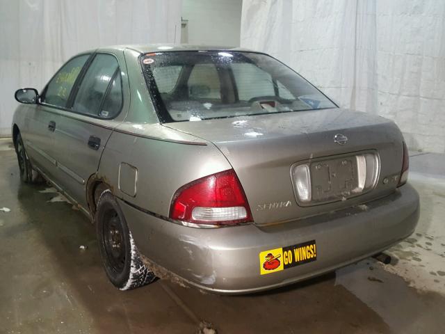 3N1CB51DX2L677832 - 2002 NISSAN SENTRA XE GRAY photo 3