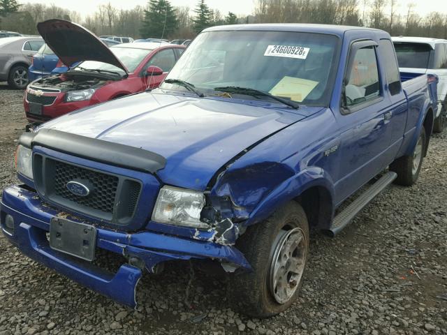 1FTYR44U75PA78268 - 2005 FORD RANGER SUP BLUE photo 2