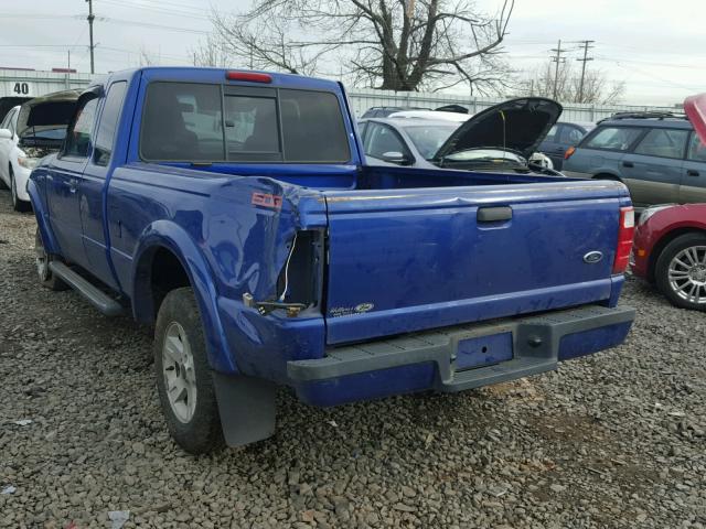 1FTYR44U75PA78268 - 2005 FORD RANGER SUP BLUE photo 3