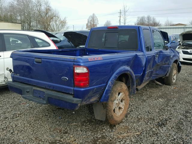 1FTYR44U75PA78268 - 2005 FORD RANGER SUP BLUE photo 4