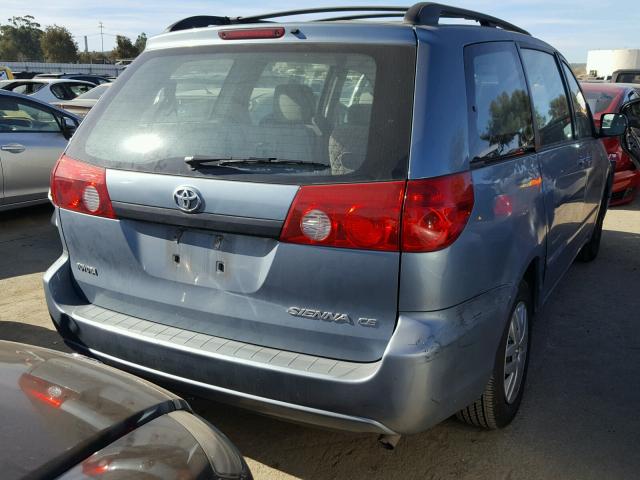 5TDZA23C86S576589 - 2006 TOYOTA SIENNA CE BLUE photo 4