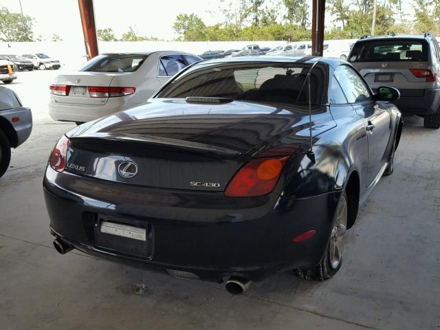 JTHFN48Y620022499 - 2002 LEXUS SC 430 BLACK photo 4