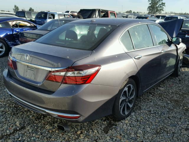 1HGCR2F81GA128765 - 2016 HONDA ACCORD EXL SILVER photo 4