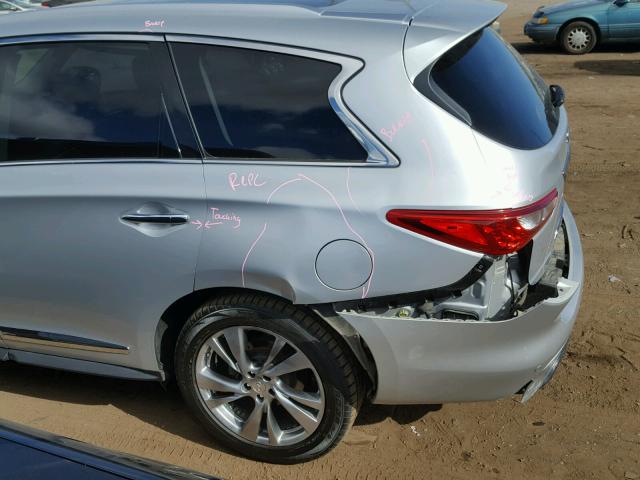 5N1AL0MM5DC336994 - 2013 INFINITI JX35 BASE SILVER photo 9