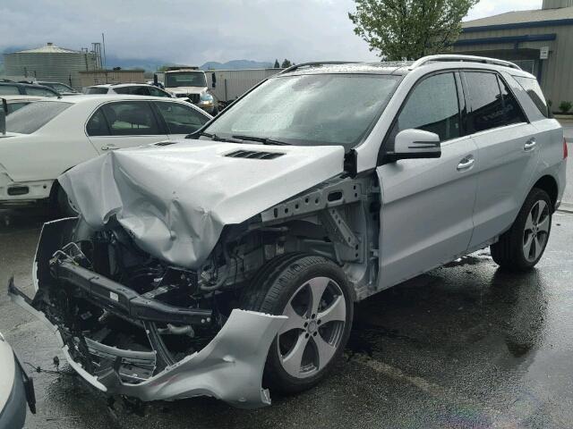 4JGDA5JB5GA648333 - 2016 MERCEDES-BENZ GLE 350 SILVER photo 2