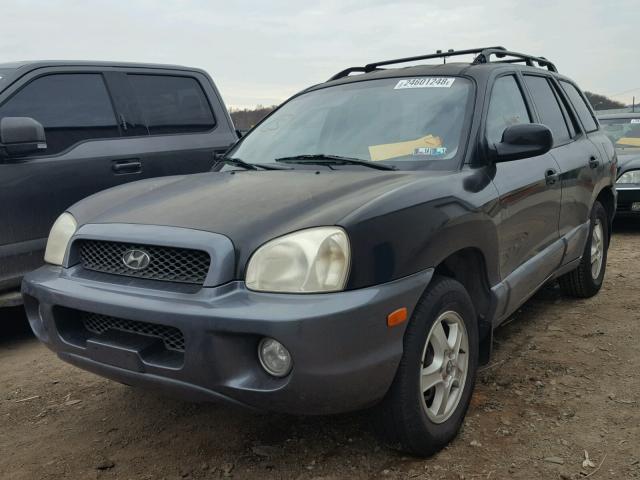 KM8SC73D92U283710 - 2002 HYUNDAI SANTA FE G BLACK photo 2