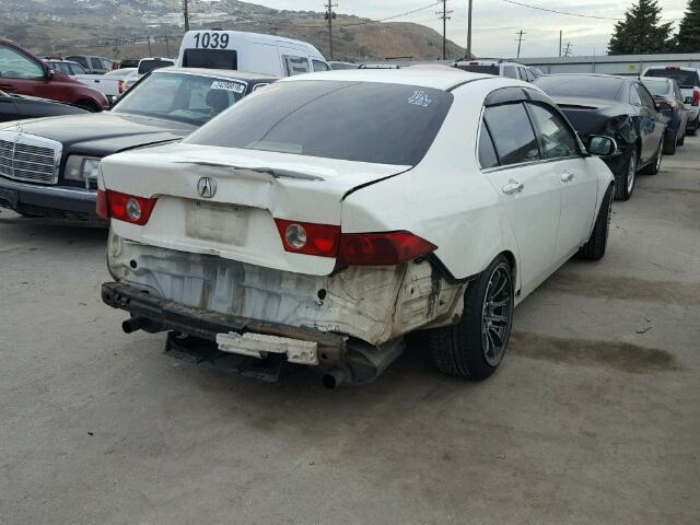 JH4CL96854C045296 - 2004 ACURA TSX WHITE photo 4