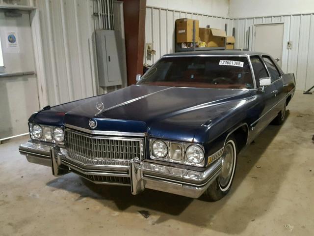 6B69R3Q103813 - 1973 CADILLAC FLEETWOO BLUE photo 2