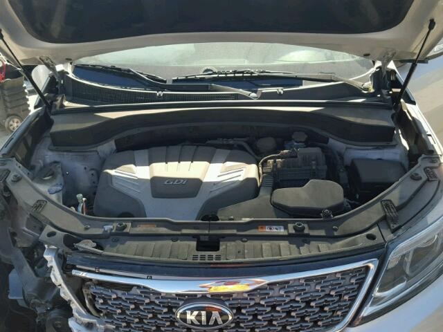 5XYKW4A74EG442176 - 2014 KIA SORENTO SILVER photo 7