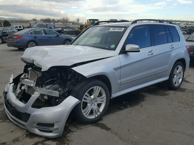 WDCGG8JB6EG241255 - 2014 MERCEDES-BENZ GLK 350 4M SILVER photo 2