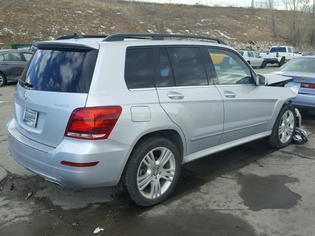 WDCGG8JB6EG241255 - 2014 MERCEDES-BENZ GLK 350 4M SILVER photo 4