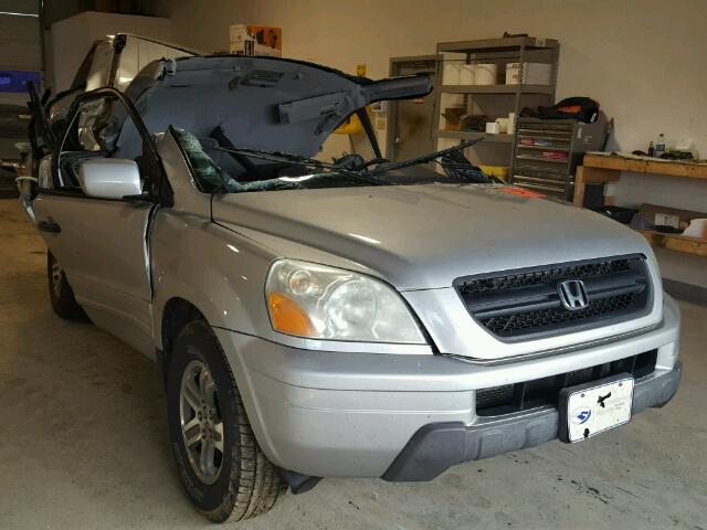 2HKYF18493H517674 - 2003 HONDA PILOT EX SILVER photo 1