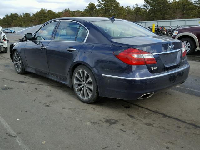 KMHGC4DD4CU171773 - 2012 HYUNDAI GENESIS 3. BLUE photo 3