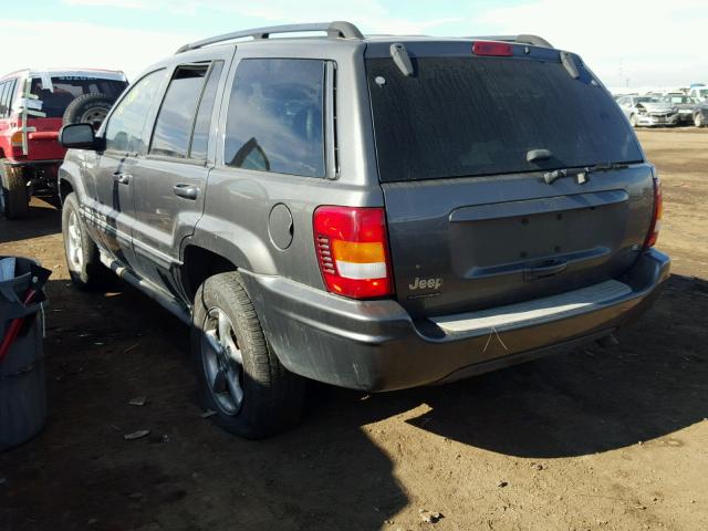 1J8GW68J64C147661 - 2004 JEEP GRAND CHER GRAY photo 3