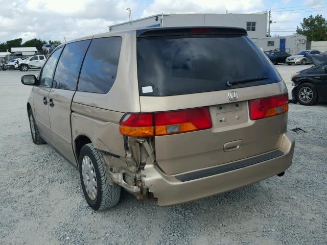 2HKRL185X2H572462 - 2002 HONDA ODYSSEY LX BROWN photo 3