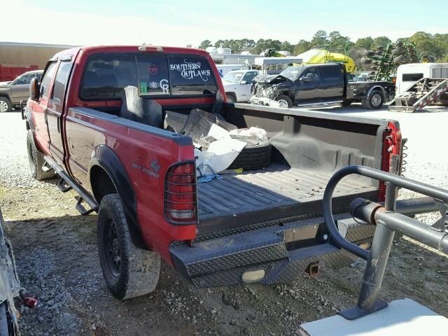 1FTSW31P44EB98773 - 2004 FORD F350 SRW S RED photo 3