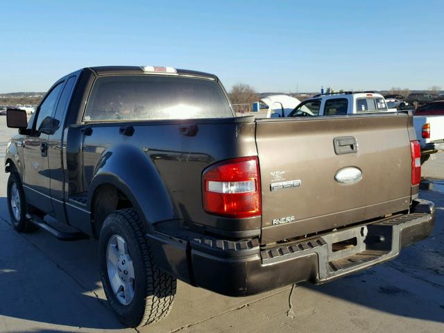 1FTRF02256KA90442 - 2006 FORD F150 GRAY photo 3