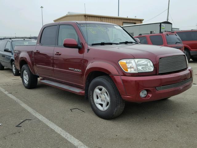 5TBET381X5S475468 - 2005 TOYOTA TUNDRA DOU MAROON photo 1