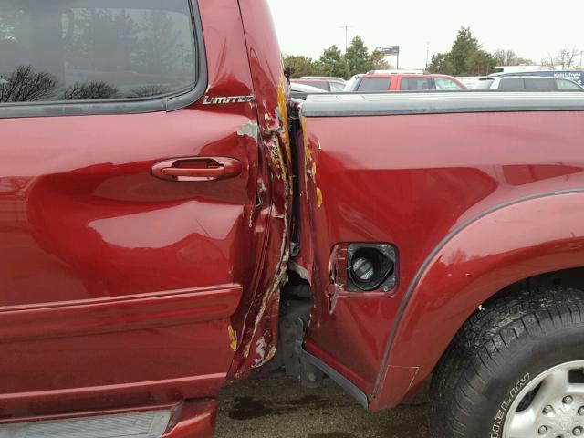 5TBET381X5S475468 - 2005 TOYOTA TUNDRA DOU MAROON photo 9