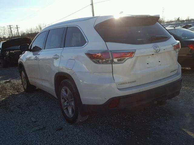 5TDDKRFHXGS314260 - 2016 TOYOTA HIGHLANDER WHITE photo 3