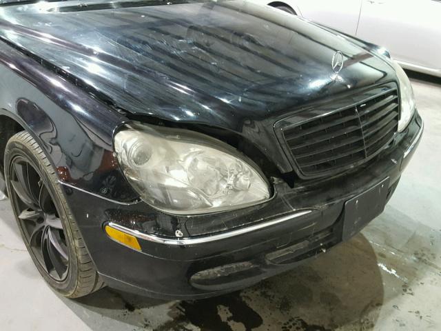 WDBNG75J52A315366 - 2002 MERCEDES-BENZ S 500 BLACK photo 9