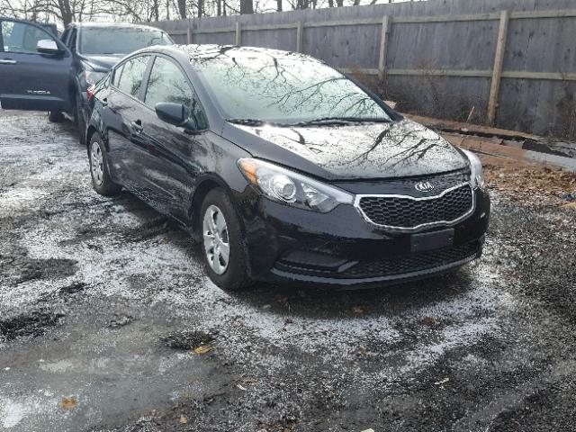 KNAFK4A68G5466865 - 2016 KIA FORTE LX BLACK photo 1