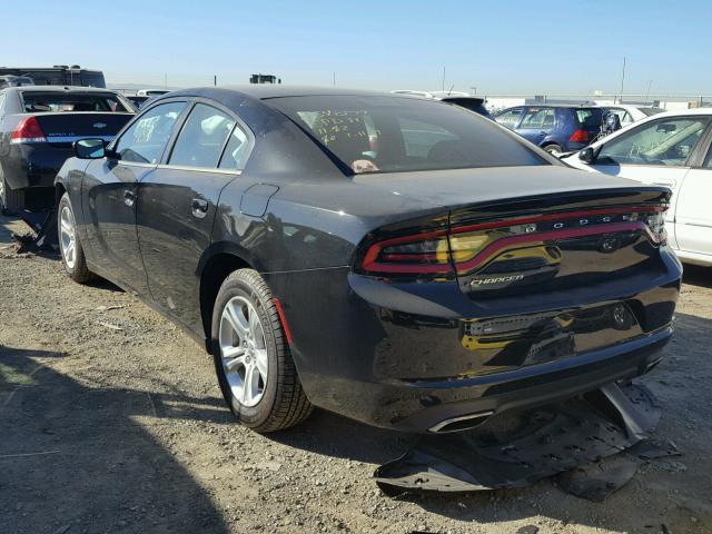 2C3CDXBG9HH508032 - 2017 DODGE CHARGER SE BLACK photo 3