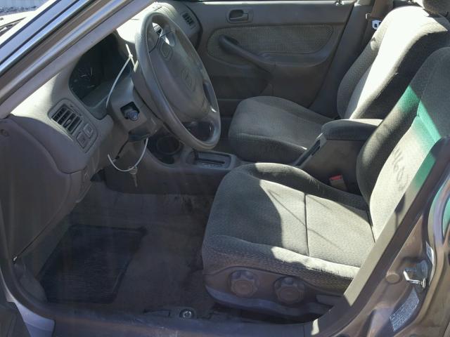 1HGEJ6673YL008034 - 2000 HONDA CIVIC LX TAN photo 5