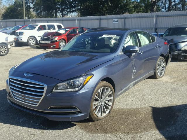 KMHGN4JE4GU112123 - 2016 HYUNDAI GENESIS 3. BLUE photo 2