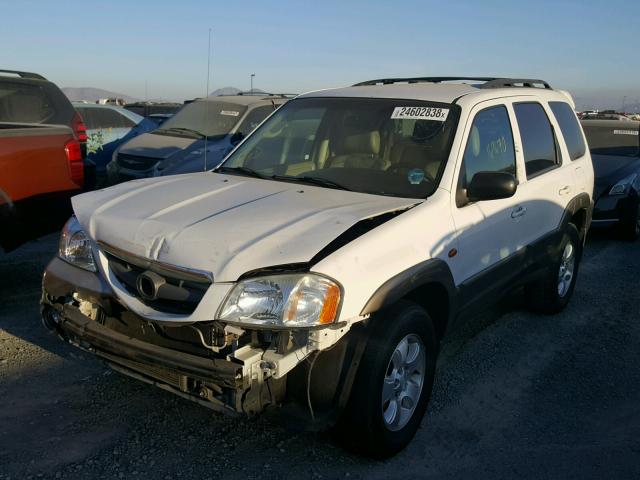 4F2CZ06103KM17548 - 2003 MAZDA TRIBUTE ES WHITE photo 2