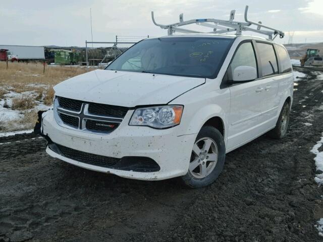 2C4RDGCG3DR536952 - 2013 DODGE GRAND CARA WHITE photo 2