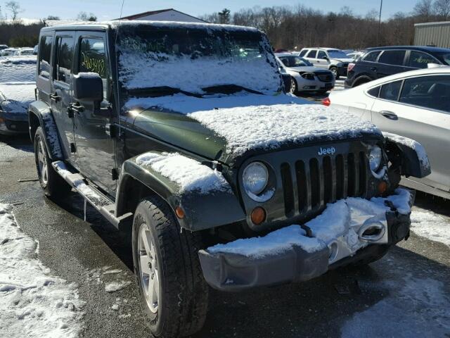 1J4GA59178L602810 - 2008 JEEP WRANGLER U GREEN photo 1