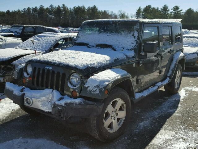 1J4GA59178L602810 - 2008 JEEP WRANGLER U GREEN photo 2