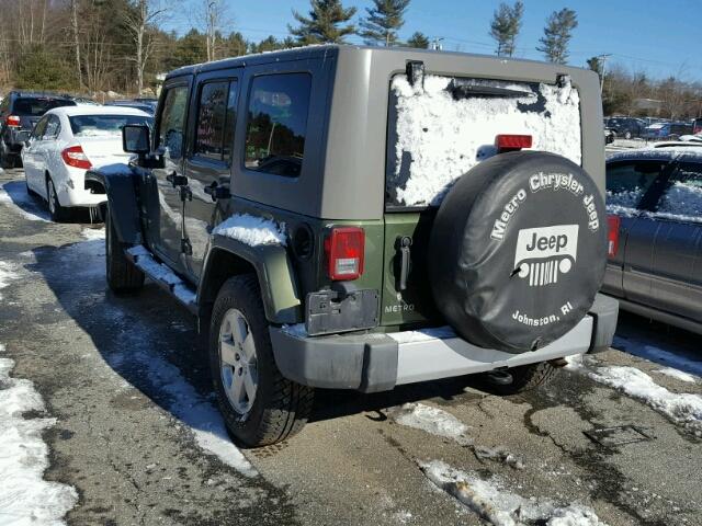 1J4GA59178L602810 - 2008 JEEP WRANGLER U GREEN photo 3