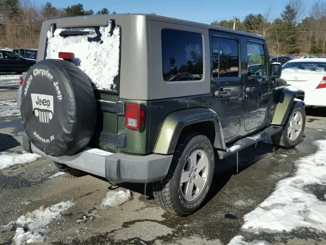 1J4GA59178L602810 - 2008 JEEP WRANGLER U GREEN photo 4