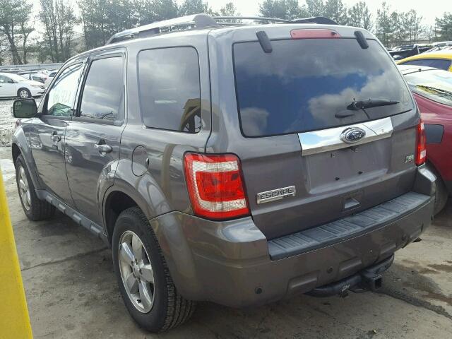 1FMCU0EG0BKC16540 - 2011 FORD ESCAPE LIM GRAY photo 3