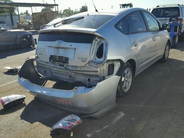 JTDKB20U383313376 - 2008 TOYOTA PRIUS SILVER photo 4