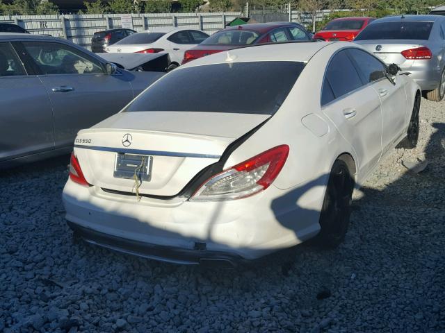 WDDLJ7DB6EA096691 - 2014 MERCEDES-BENZ CLS 550 WHITE photo 4