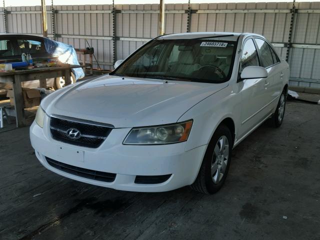 5NPET46C16H167968 - 2006 HYUNDAI SONATA GL WHITE photo 2