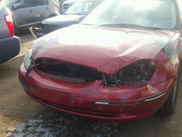 1FAFP55231A257183 - 2001 FORD TAURUS SES RED photo 10