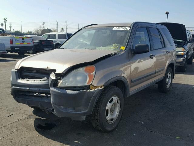 JHLRD68413C004442 - 2003 HONDA CR-V LX BROWN photo 2