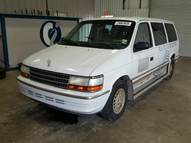 1P4GH44RXPX549810 - 1993 PLYMOUTH GRAND VOYA WHITE photo 2