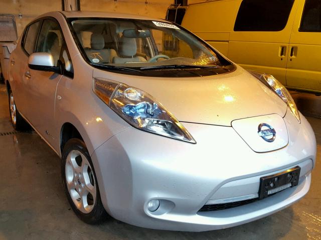 JN1AZ0CP6CT015210 - 2012 NISSAN LEAF SV SILVER photo 1