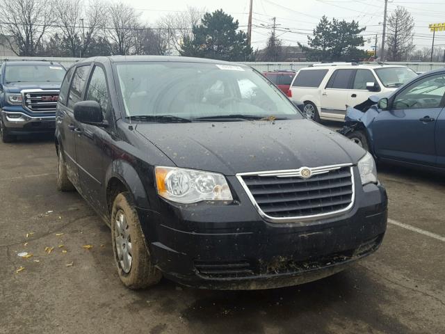 2A8HR44H48R604080 - 2008 CHRYSLER TOWN & COU BLACK photo 1