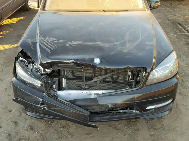 WDDGF5EB6BR184322 - 2011 MERCEDES-BENZ C 300 BLACK photo 7